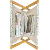 Ambesonne Diamonds Magazine and Book Holder, Romantic Pink Heart Stones on Black Background Valentines Day Theme, Floor Rack Decor for Interior of Home & Office, 22″ x 19″, Pale Pink Black(Avocado Green)