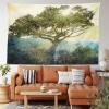 Ambesonne Fantasy Tapestry, Cartoon Style Night Sky Clouds Half Moon Cloudscape Print, Wide Wall Hanging for Bedroom Living Room Dorm, 60″ X 40″, Yellow Beige White(Green Yellow Blue)
