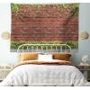 Ambesonne Fantasy Tapestry, Cartoon Style Night Sky Clouds Half Moon Cloudscape Print, Wide Wall Hanging for Bedroom Living Room Dorm, 60″ X 40″, Yellow Beige White(Tile Red Green White)