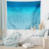 Ambesonne Fantasy Tapestry, Cartoon Style Night Sky Clouds Half Moon Cloudscape Print, Wide Wall Hanging for Bedroom Living Room Dorm, 60″ X 40″, Yellow Beige White(Blue and Aqua)