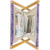 Ambesonne Flamingo Magazine and Book Holder, Valentines Day Theme with Romantic Birds and Rose Petals Love Tropical, Decorative Floor Rack Organizer for Living Room, 22″x19″, Dark Coral and Pink(Blue Violet Lilac)