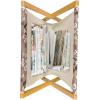 Ambesonne Floral Country Magazine and Book Holder, Romantic Repetitive Rose Silhouettes Valentine’s Day Theme, Decorative Floor Rack Organizer for Living Room, 22″x19″, Blush Dark Grey and White(Pale Taupe White and Umber)