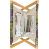 Ambesonne Floral Magazine and Book Holder, Romantic Style Bicolor Hearts and Blooming Roses Valentine’s Day, Floor Rack Decor for Interior of Home & Office, 22″ x 19″, Mustard Pink(Pale Sepia Multicolor)