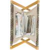 Ambesonne Floral Magazine and Book Holder, Romantic Style Bicolor Hearts and Blooming Roses Valentine’s Day, Floor Rack Decor for Interior of Home & Office, 22″ x 19″, Mustard Pink(Dark Tan Multicolor)