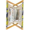 Ambesonne Shabby Flora Magazine and Book Holder, Romantic Rose Petals with Branches Nature Beauty Valentine Feminine Print, Floor Rack Decor for Interior of Home & Office, 22″ x 19″, Pink and Yellow(Yellow and Grey)