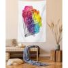 Ambesonne Book Tapestry, Between the Pages of a Book Words Print Among Vivid Colors and Diamonds, Wall Hanging for Bedroom Living Room Dorm Decor, 60″ X 80″, Magenta Blue