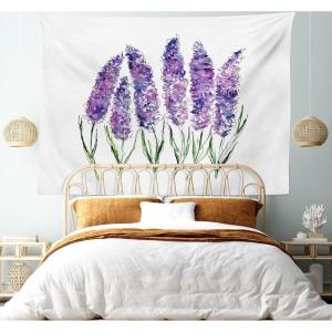 Ambesonne Compass Tapestry, Compass Illustration with Lettering Nautical Ocean Adventure Themed Print, Wide Wall Hanging for Bedroom Living Room Dorm, 60″ X 40″, Night Blue Beige(Violet White)