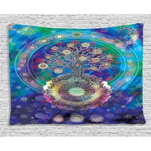 Ambesonne Fantasy Tapestry, Cartoon Style Night Sky Clouds Half Moon Cloudscape Print, Wide Wall Hanging for Bedroom Living Room Dorm, 60″ X 40″, Yellow Beige White(Purple Blue)