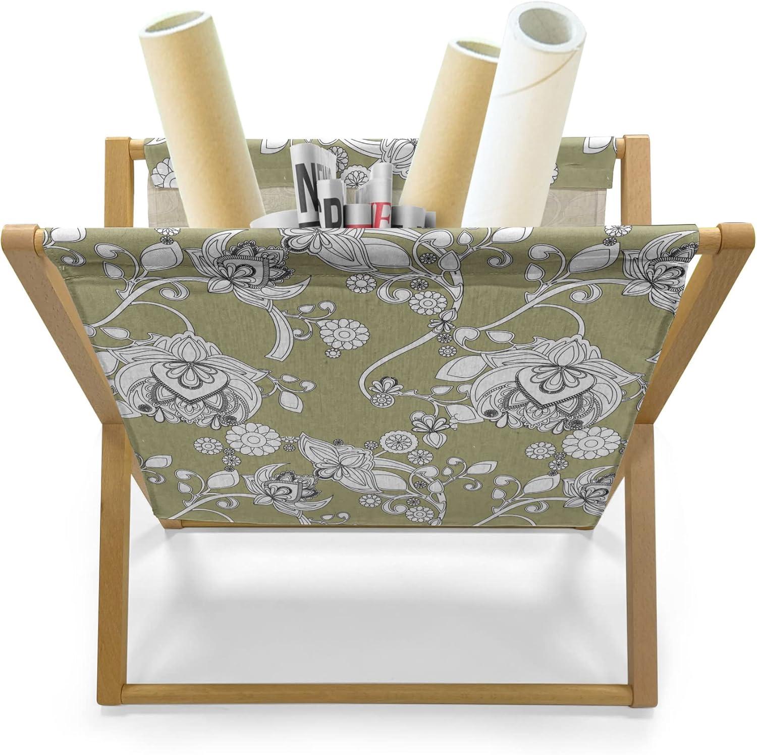 imageAmbesonne Angel Wings Magazine and Book Holder Pastel Wings Doodle Girls Romantic Valentines Day Eros Cupid Floor Rack Decor for Interior of Home amp Office 22 x 19 Lavender Blue Dried RoseSepia Black and White
