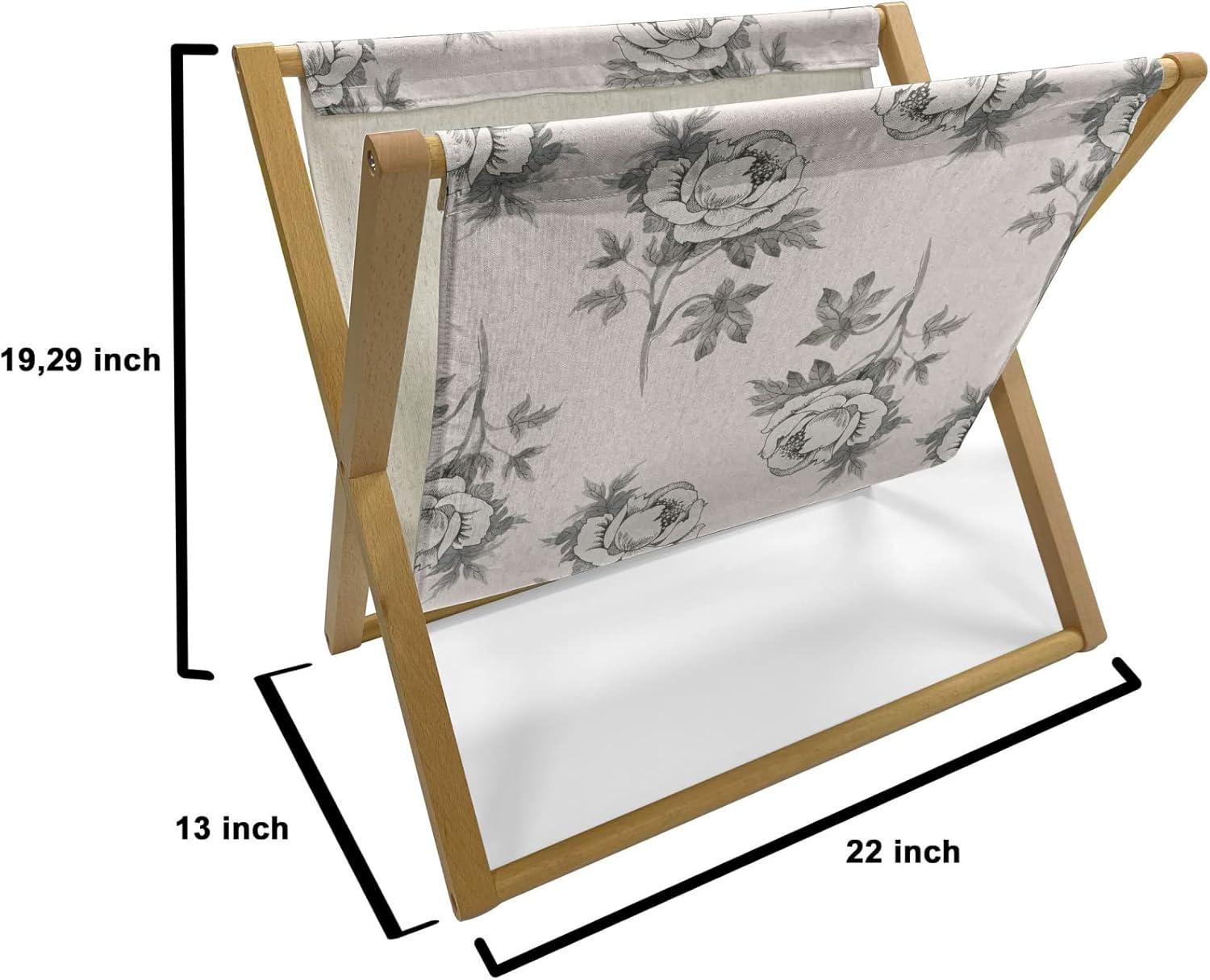 imageAmbesonne Angel Wings Magazine and Book Holder Pastel Wings Doodle Girls Romantic Valentines Day Eros Cupid Floor Rack Decor for Interior of Home amp Office 22 x 19 Lavender Blue Dried RosePale Rose Ivory and Grey