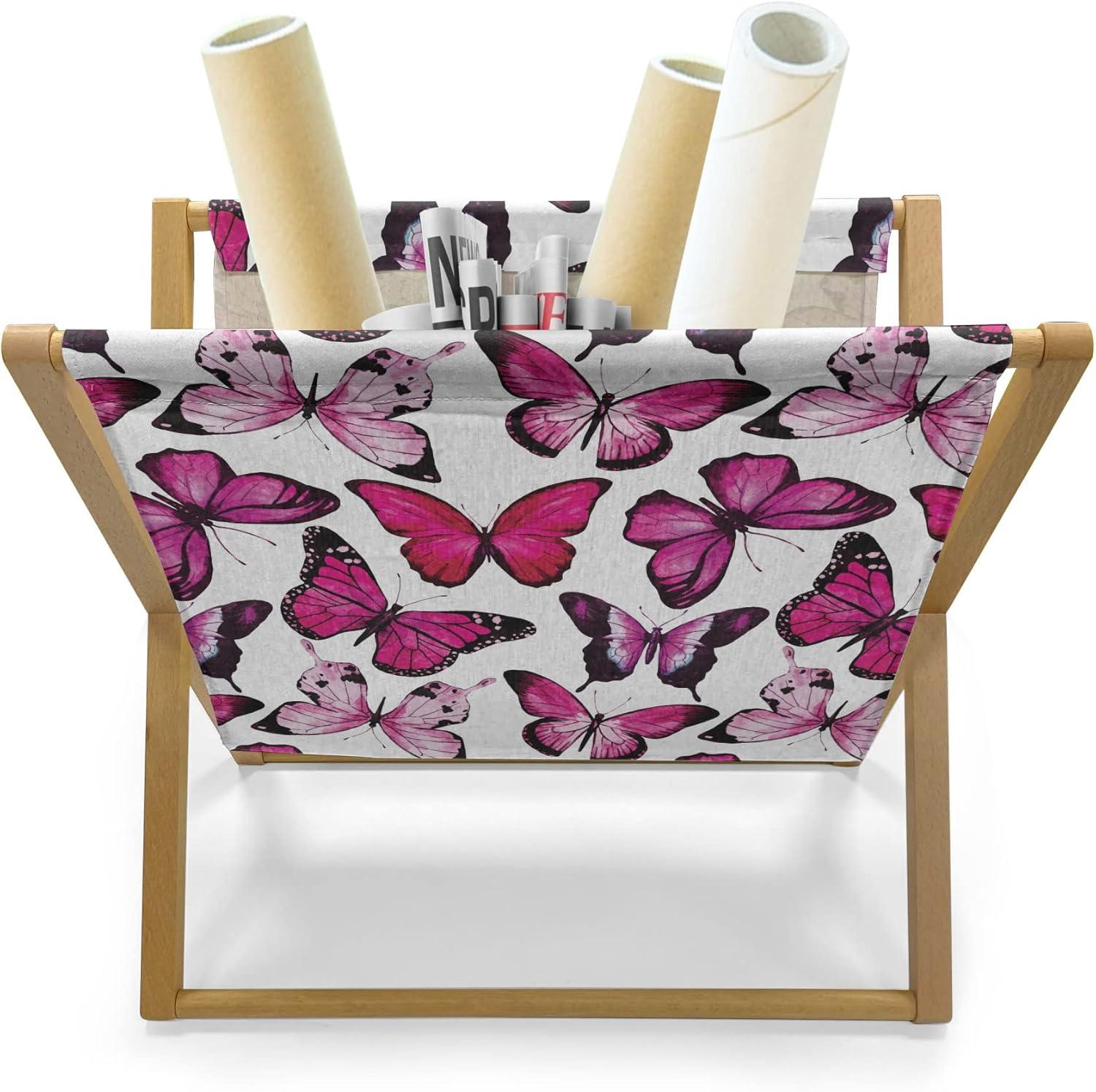 imageAmbesonne Cupcake Magazine and Book Holder Bakery Treats Full of Hearts Valentines Day Romantic Celebration Floor Rack Decor for Interior of Home amp Office 22 x 19 Fuchsia PurpleMagenta and Hot Pink