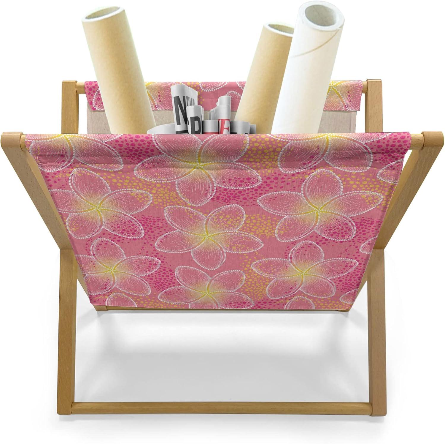 imageAmbesonne Cupcake Magazine and Book Holder Bakery Treats Full of Hearts Valentines Day Romantic Celebration Floor Rack Decor for Interior of Home amp Office 22 x 19 Fuchsia PurplePink Yellow White
