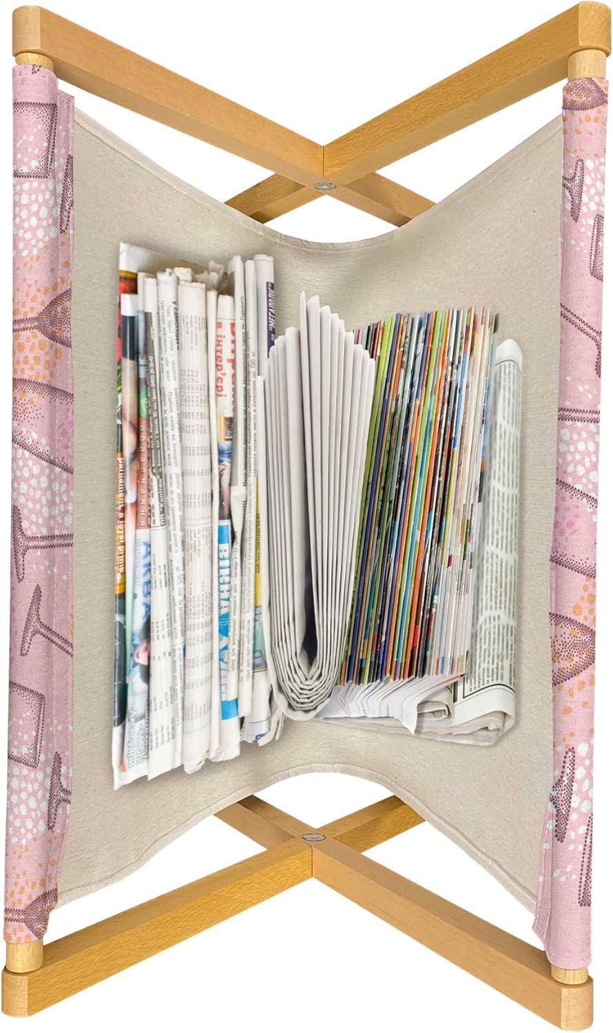 imageAmbesonne Cupcake Magazine and Book Holder Bakery Treats Full of Hearts Valentines Day Romantic Celebration Floor Rack Decor for Interior of Home amp Office 22 x 19 Fuchsia PurplePale Pink Earth Yellow