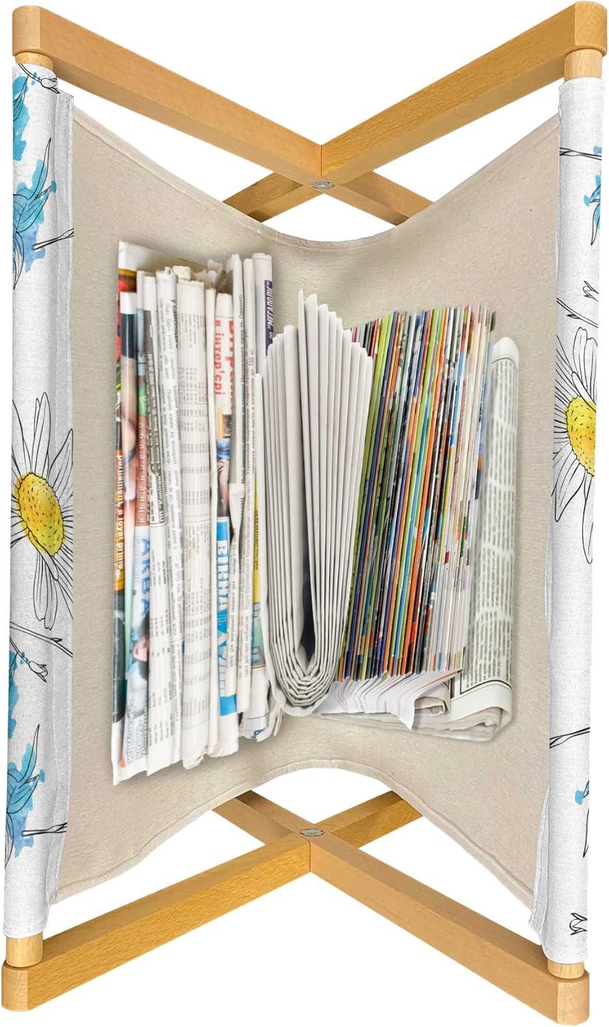 imageAmbesonne Cupcake Magazine and Book Holder Bakery Treats Full of Hearts Valentines Day Romantic Celebration Floor Rack Decor for Interior of Home amp Office 22 x 19 Fuchsia PurpleAzure Blue Yellow White