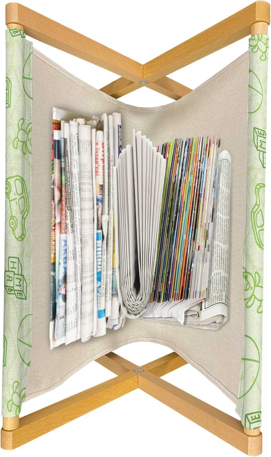 imageAmbesonne Eiffel Magazine and Book Holder Valentines Day Inspired Pattern with France Paris Oh La La Texts Heart Shapes Floor Rack Decor for Interior of Home amp Office 22 x 19 Pink White BlackPale Green