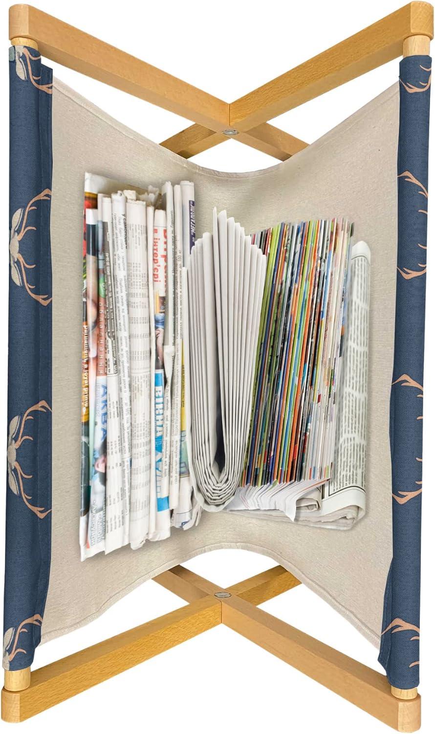 imageAmbesonne Eiffel Magazine and Book Holder Valentines Day Inspired Pattern with France Paris Oh La La Texts Heart Shapes Floor Rack Decor for Interior of Home amp Office 22 x 19 Pink White BlackSlate Blue Tan