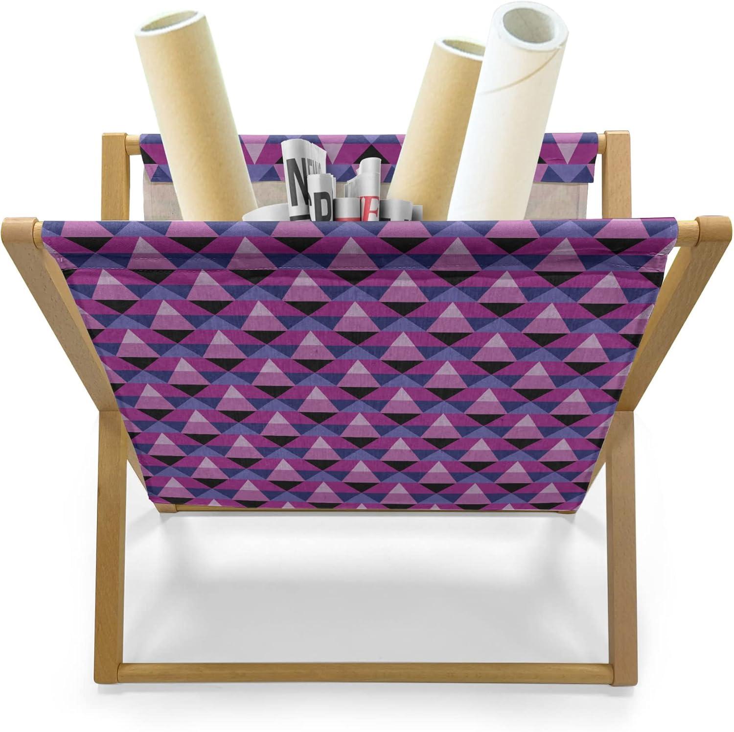imageAmbesonne Flower Magazine and Book Holder Valentines Day Blossoming Scene Rose Petals Meadow Retro Theme Floor Rack Decor for Interior of Home amp Office 22 x 19 Coral Violet BlueDark Magenta Fuchsia