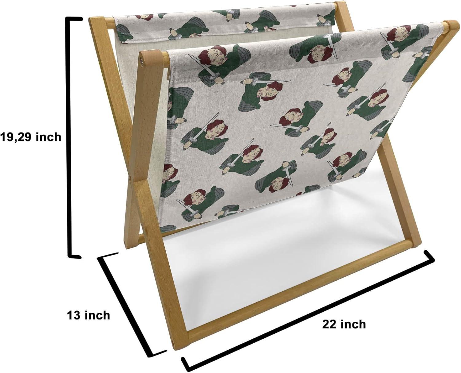 imageAmbesonne Flower Magazine and Book Holder Valentines Day Blossoming Scene Rose Petals Meadow Retro Theme Floor Rack Decor for Interior of Home amp Office 22 x 19 Coral Violet BlueIvory Hunter Green