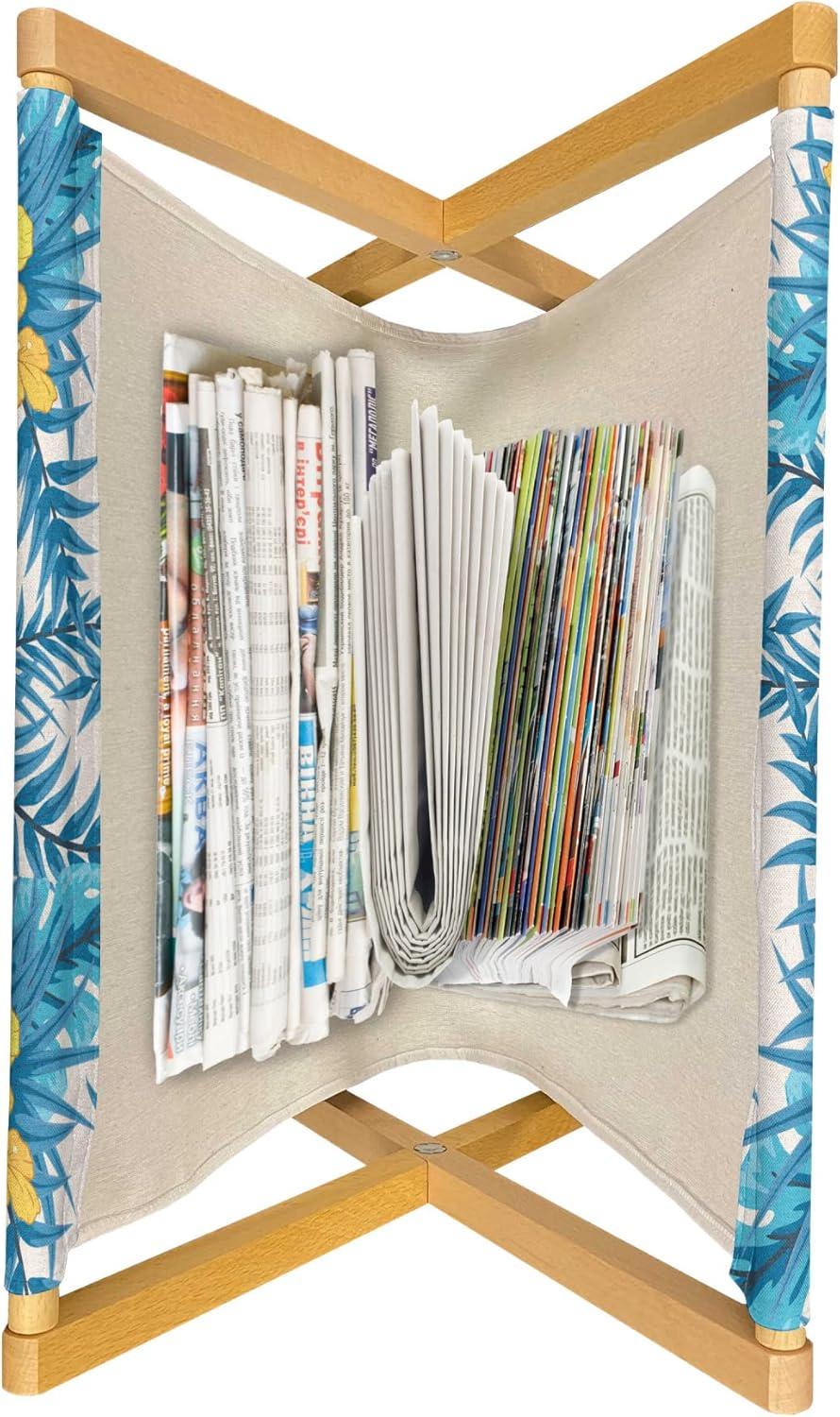 imageAmbesonne Flower Magazine and Book Holder Valentines Day Blossoming Scene Rose Petals Meadow Retro Theme Floor Rack Decor for Interior of Home amp Office 22 x 19 Coral Violet BlueEarth Yellow Blue