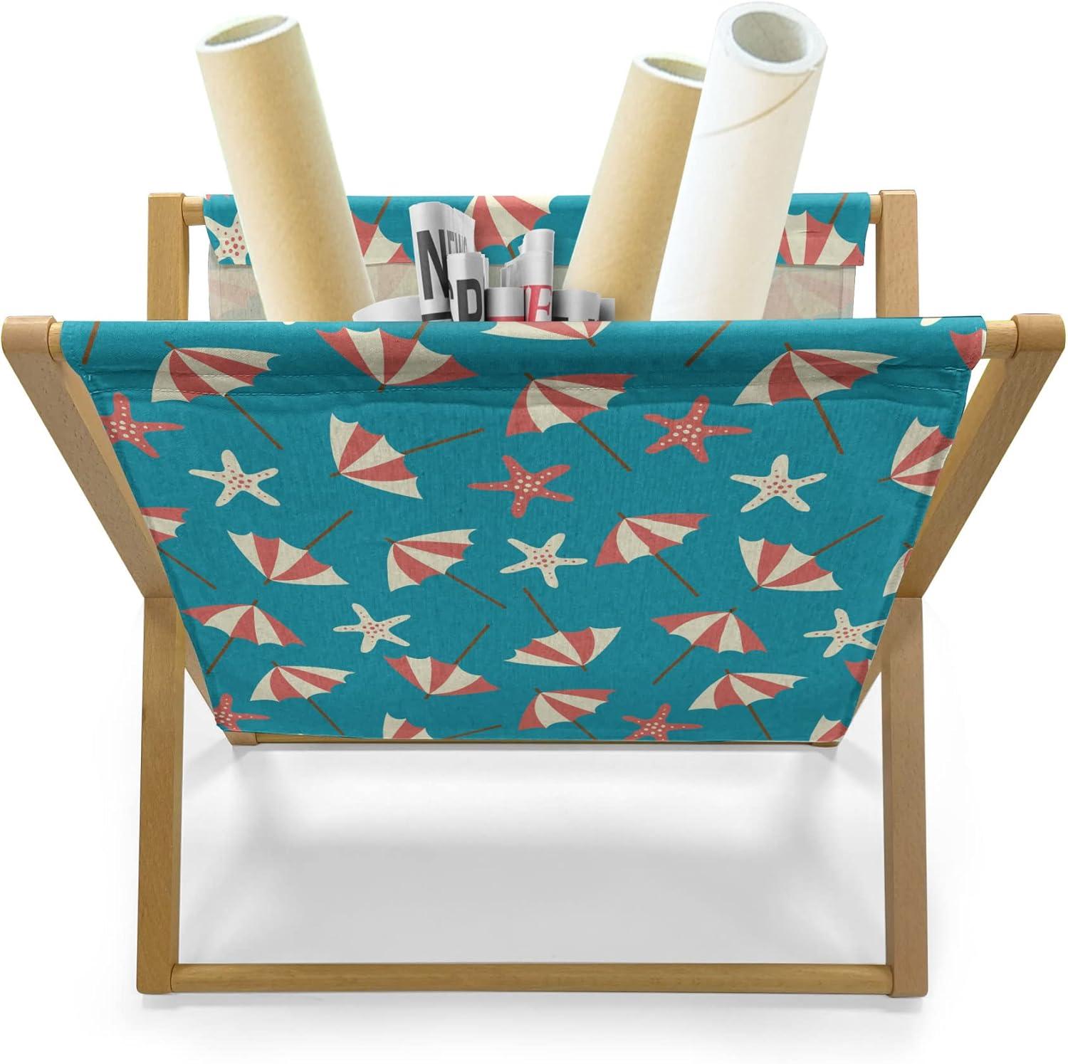 imageAmbesonne Flower Magazine and Book Holder Valentines Day Blossoming Scene Rose Petals Meadow Retro Theme Floor Rack Decor for Interior of Home amp Office 22 x 19 Coral Violet BluePetrol Blue Coral Cream