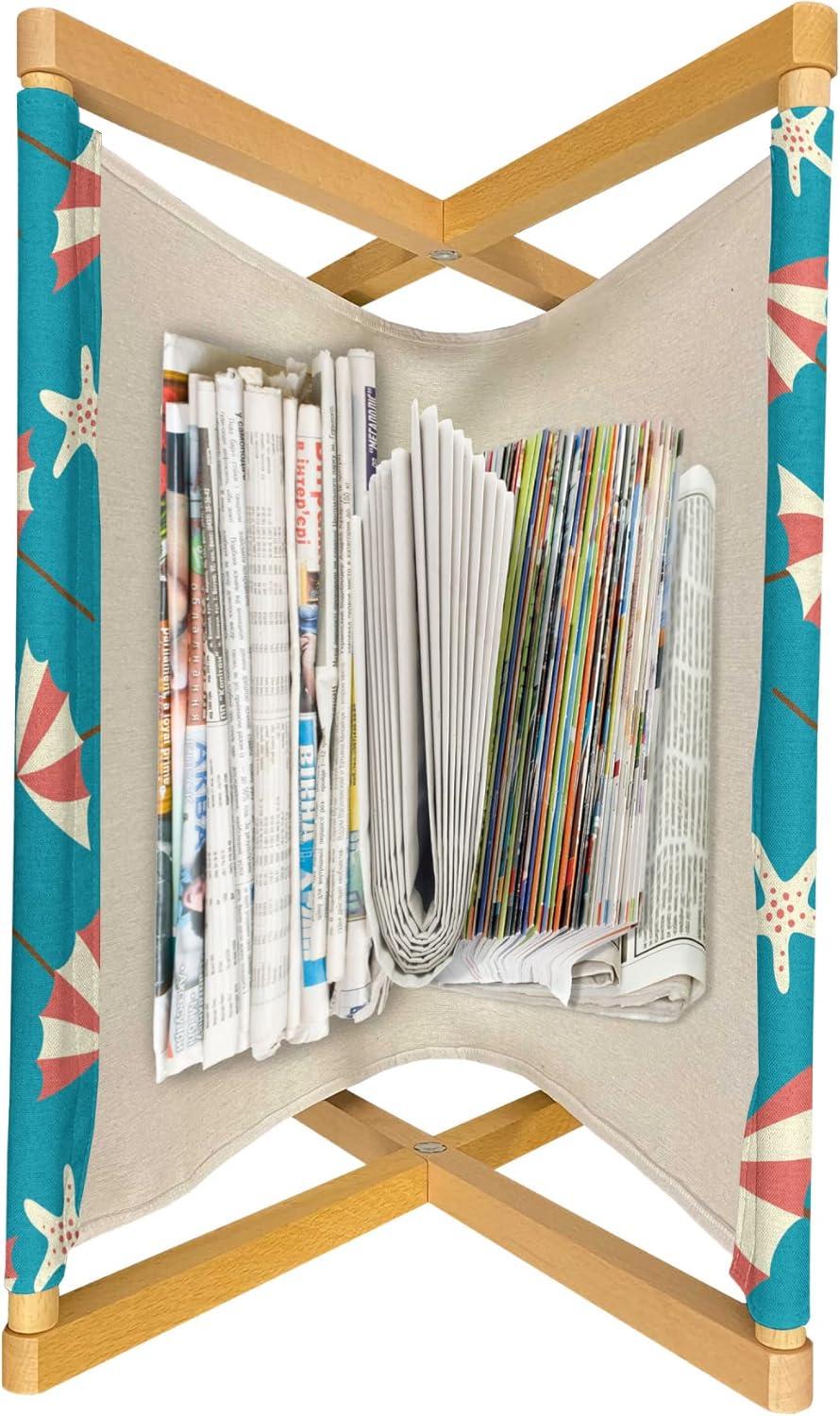 imageAmbesonne Flower Magazine and Book Holder Valentines Day Blossoming Scene Rose Petals Meadow Retro Theme Floor Rack Decor for Interior of Home amp Office 22 x 19 Coral Violet BluePetrol Blue Coral Cream