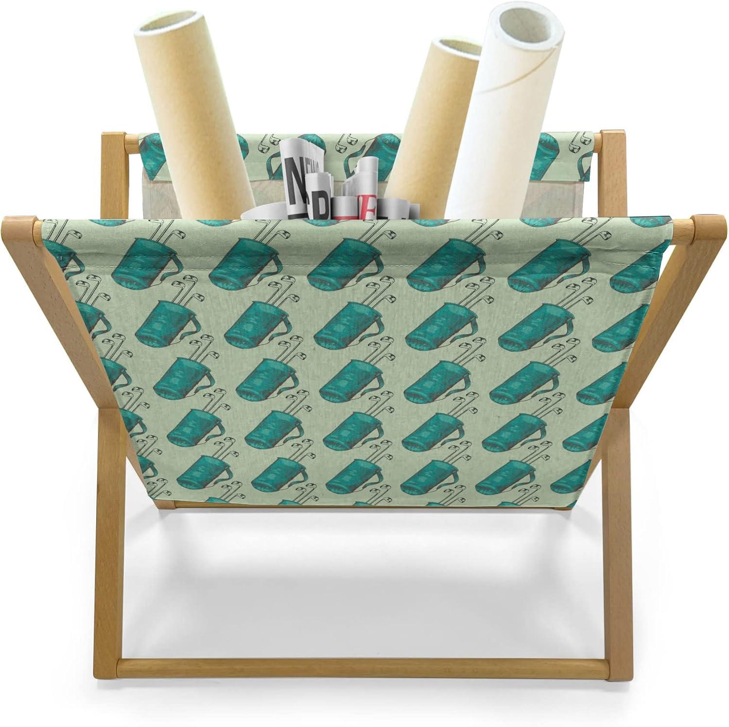 imageAmbesonne Flower Magazine and Book Holder Valentines Day Blossoming Scene Rose Petals Meadow Retro Theme Floor Rack Decor for Interior of Home amp Office 22 x 19 Coral Violet BlueTurquoise and Pale Green