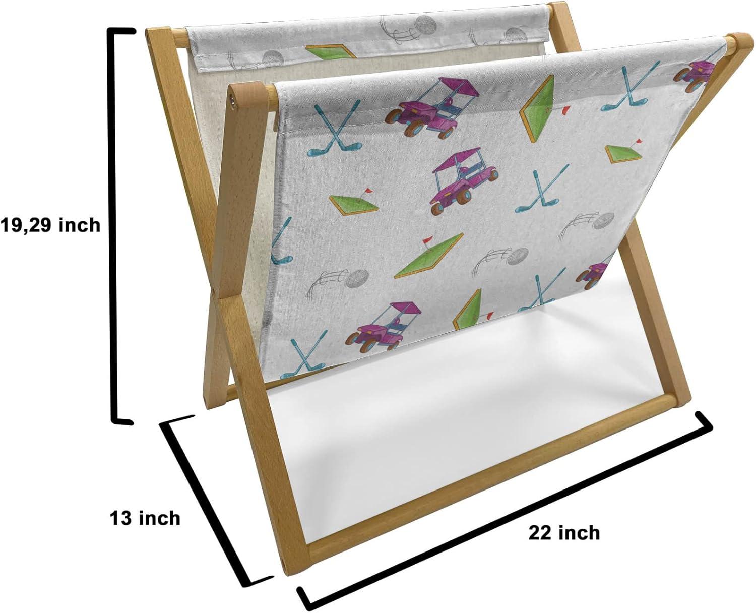 imageAmbesonne Flower Magazine and Book Holder Valentines Day Blossoming Scene Rose Petals Meadow Retro Theme Floor Rack Decor for Interior of Home amp Office 22 x 19 Coral Violet BlueLime Green Purple