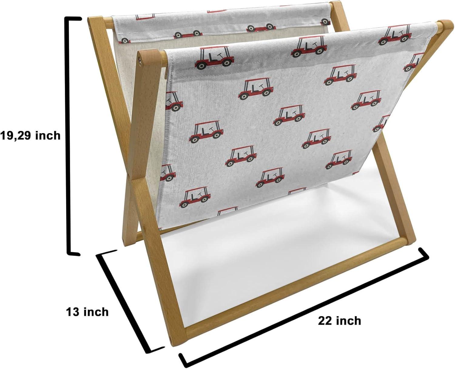 imageAmbesonne Flower Magazine and Book Holder Valentines Day Blossoming Scene Rose Petals Meadow Retro Theme Floor Rack Decor for Interior of Home amp Office 22 x 19 Coral Violet BlueRed Charcoal Grey
