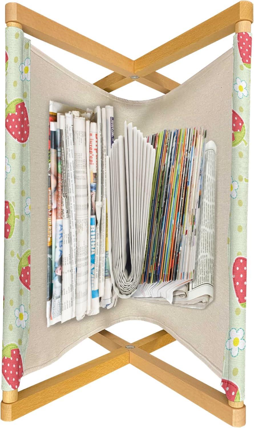 imageAmbesonne Fruits Magazine and Book Holder Retro Valentine Theme with Strawberry Love Happiness Merry Lucky Image Floor Rack Decor for Interior of Home amp Office 22 x 19 Eggshell Ruby Army GreenPale Green Red