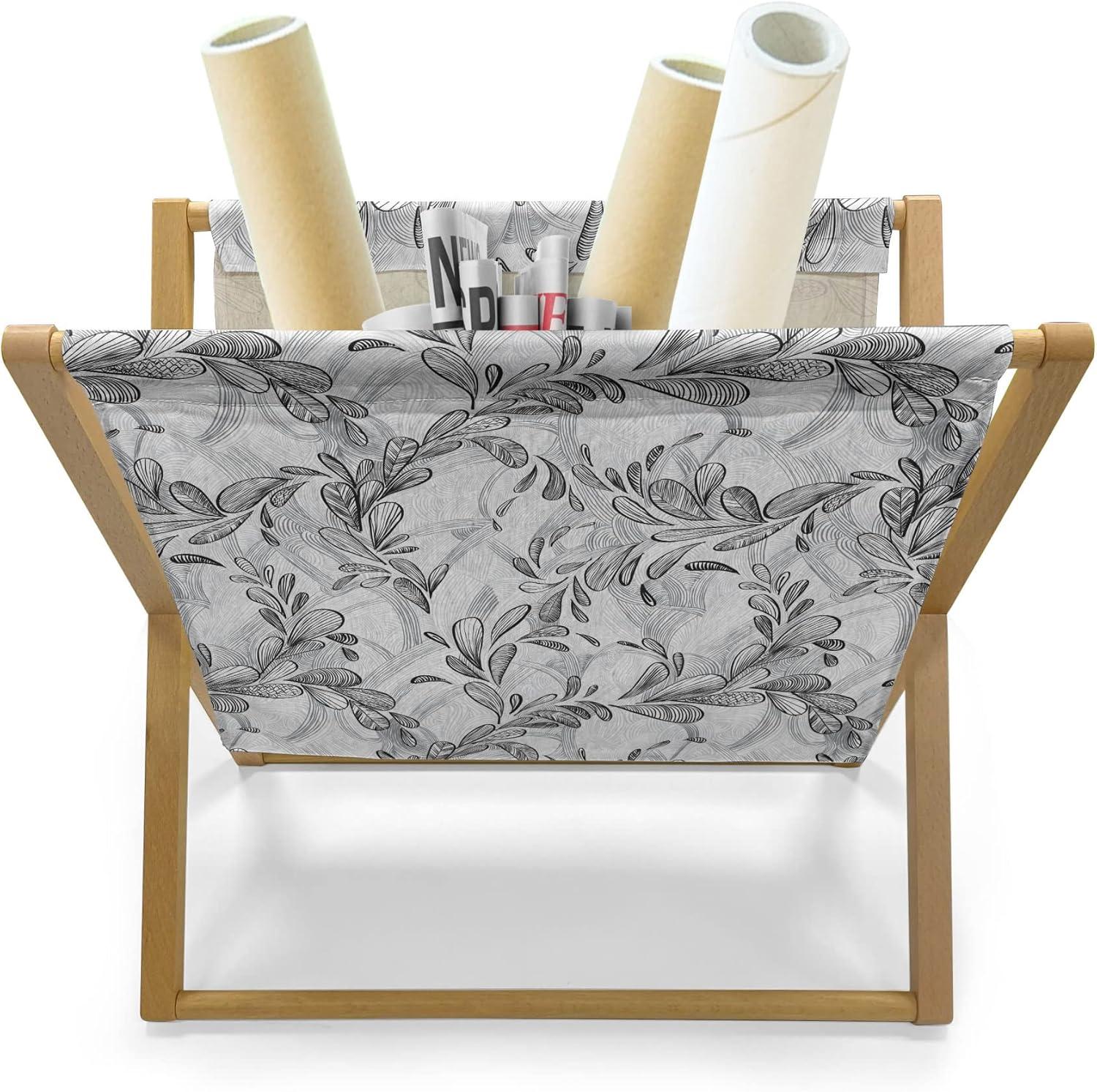 imageAmbesonne Fruits Magazine and Book Holder Retro Valentine Theme with Strawberry Love Happiness Merry Lucky Image Floor Rack Decor for Interior of Home amp Office 22 x 19 Eggshell Ruby Army GreenWhite Black Grey