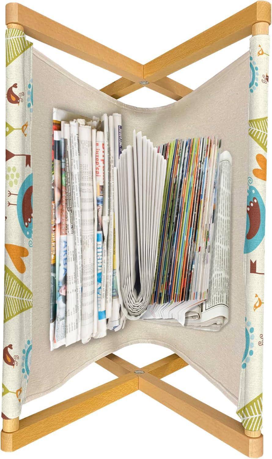 imageAmbesonne Fruits Magazine and Book Holder Retro Valentine Theme with Strawberry Love Happiness Merry Lucky Image Floor Rack Decor for Interior of Home amp Office 22 x 19 Eggshell Ruby Army GreenGreen Brown Pale Blue