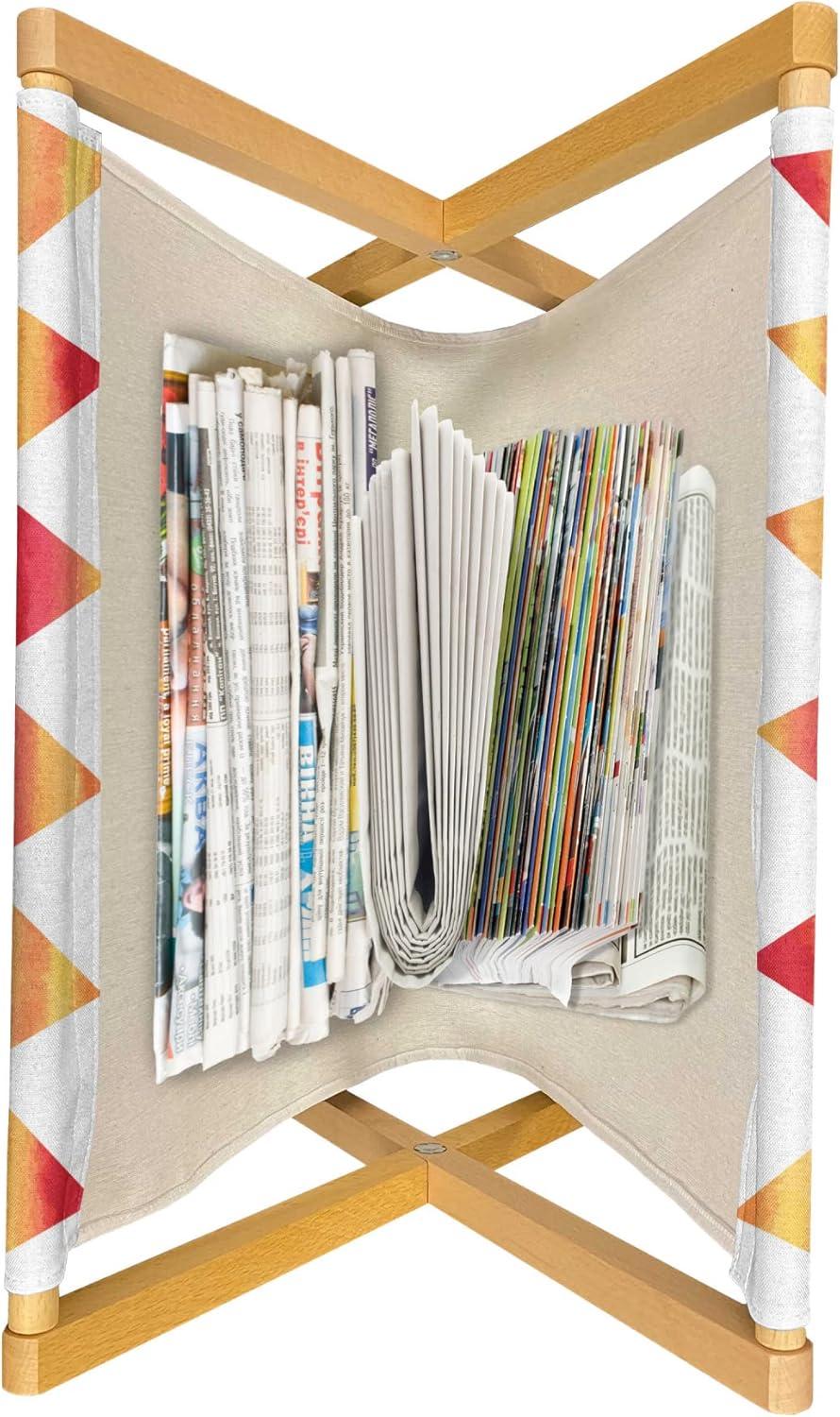 imageAmbesonne Glamour Magazine and Book Holder Woman Lips Behind The Bars Female Love Romance Valentines Day Print Floor Rack Decor for Interior of Home amp Office 22 x 19 Scarlet White and GreyOrange Scarlet