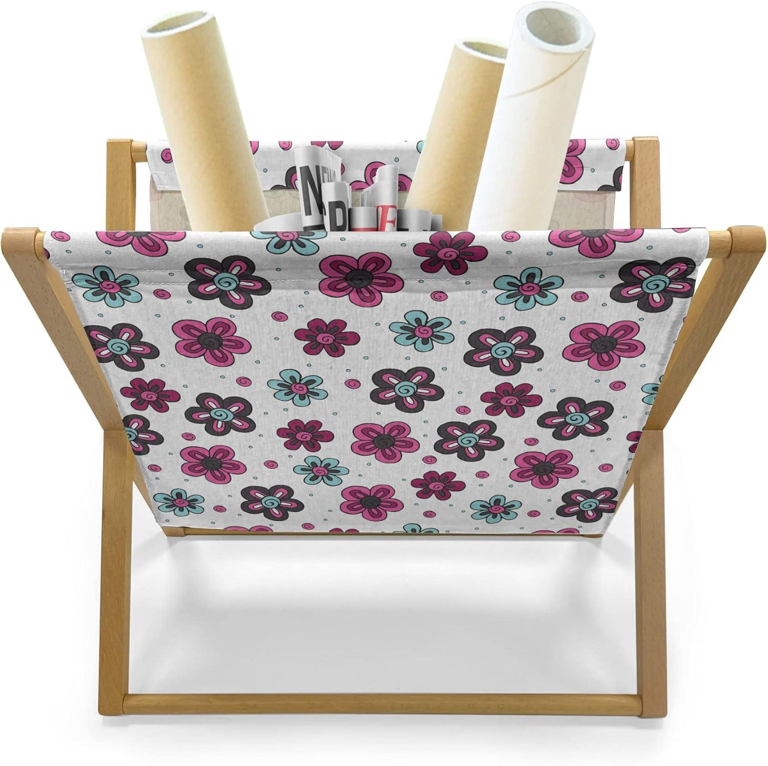 imageAmbesonne Glamour Magazine and Book Holder Woman Lips Behind The Bars Female Love Romance Valentines Day Print Floor Rack Decor for Interior of Home amp Office 22 x 19 Scarlet White and GreyMagenta Grey Pale Blue
