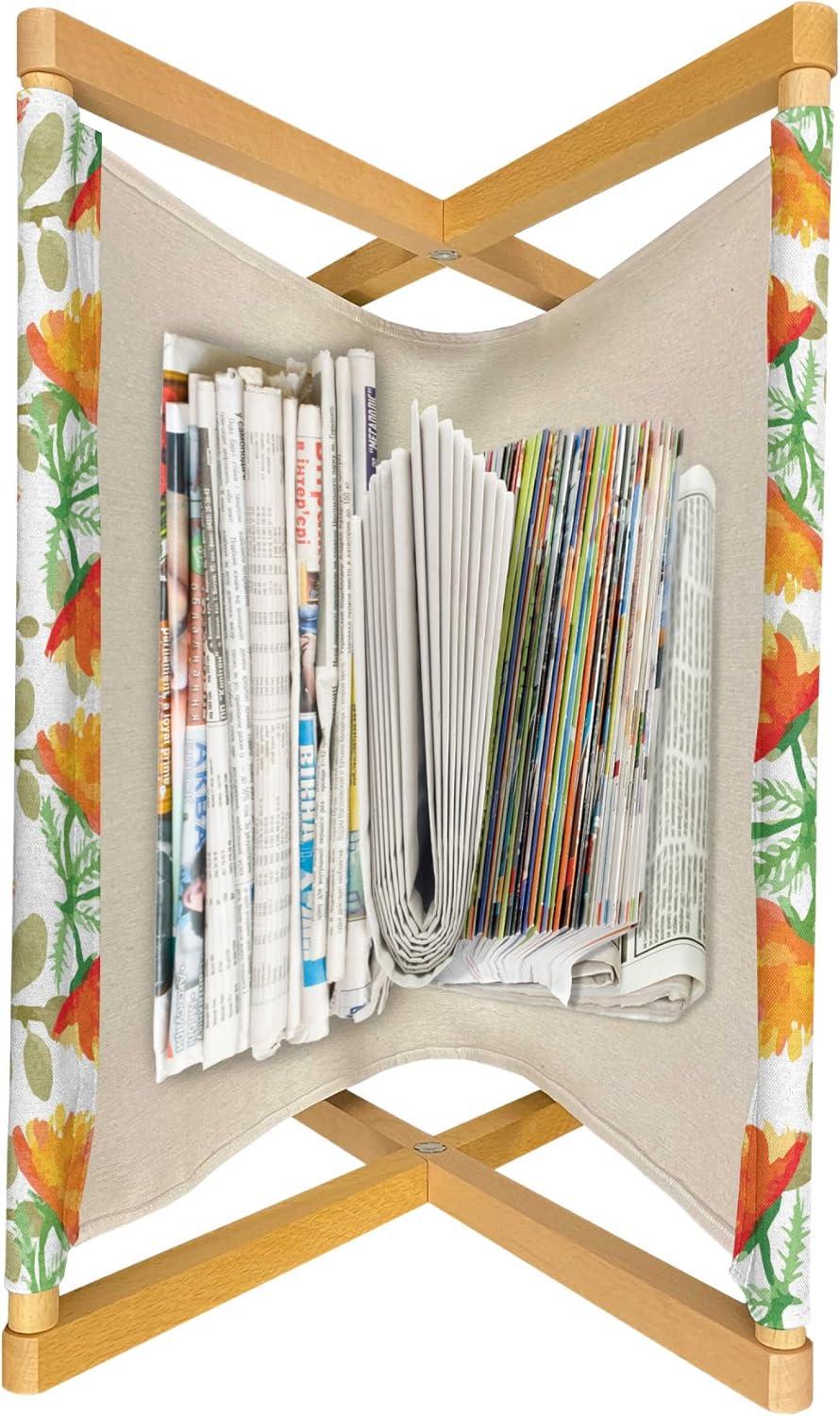 imageAmbesonne Glamour Magazine and Book Holder Woman Lips Behind The Bars Female Love Romance Valentines Day Print Floor Rack Decor for Interior of Home amp Office 22 x 19 Scarlet White and GreyForest Green Vermilion