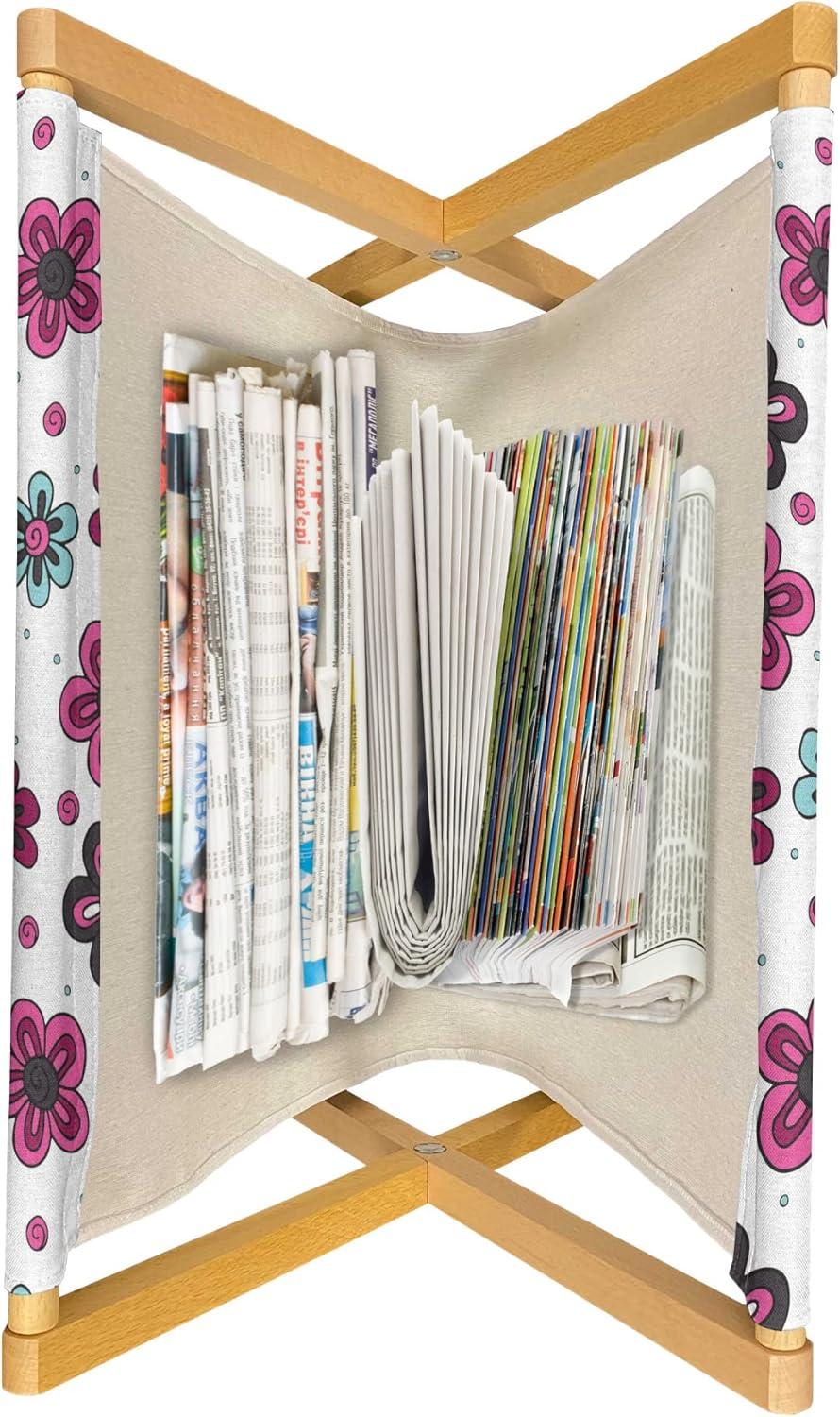 imageAmbesonne Glamour Magazine and Book Holder Woman Lips Behind The Bars Female Love Romance Valentines Day Print Floor Rack Decor for Interior of Home amp Office 22 x 19 Scarlet White and GreyMagenta Grey Pale Blue