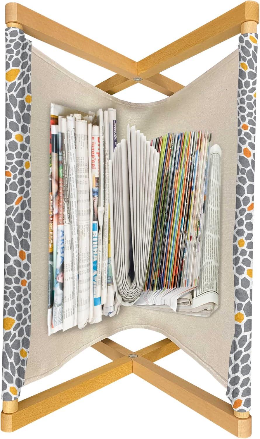 imageAmbesonne Hearts Magazine and Book Holder Doodle Style Pink Love Valentines Day Themed Arrows and Wings Floor Rack Decor for Interior of Home amp Office 22 x 19 Magenta and Pale PinkDark Orange Orange