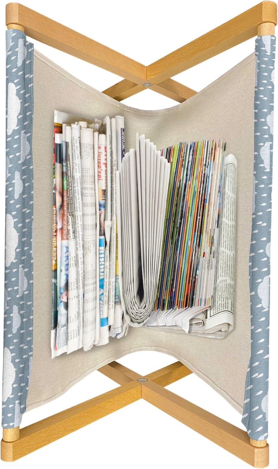 imageAmbesonne Hearts Magazine and Book Holder Doodle Style Pink Love Valentines Day Themed Arrows and Wings Floor Rack Decor for Interior of Home amp Office 22 x 19 Magenta and Pale PinkPale Blue Blue Grey