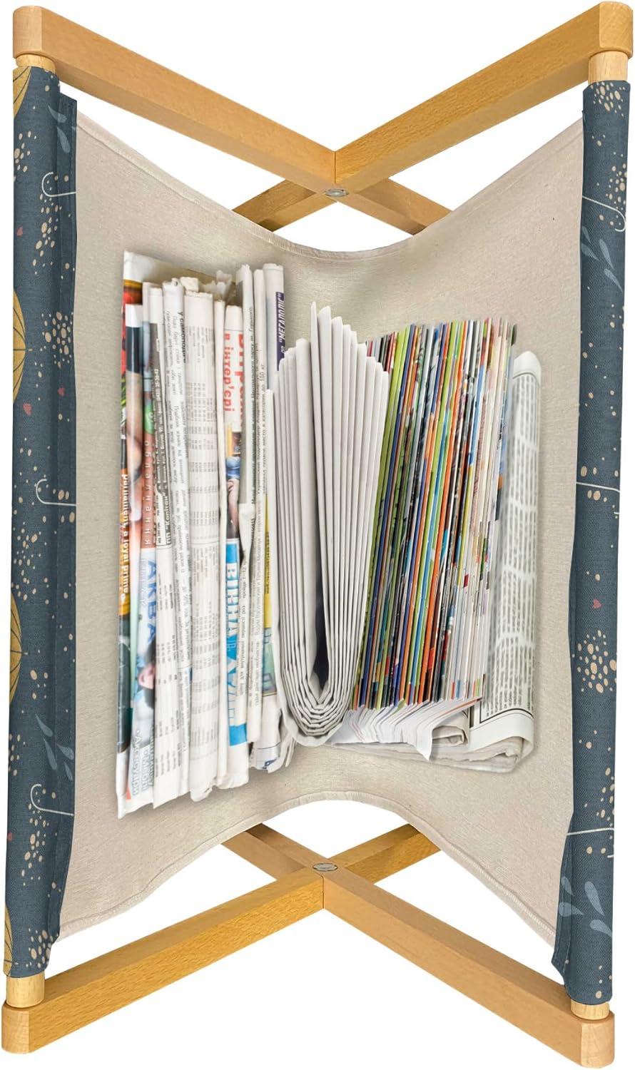 imageAmbesonne Hearts Magazine and Book Holder Doodle Style Pink Love Valentines Day Themed Arrows and Wings Floor Rack Decor for Interior of Home amp Office 22 x 19 Magenta and Pale PinkCoffee Multicolor