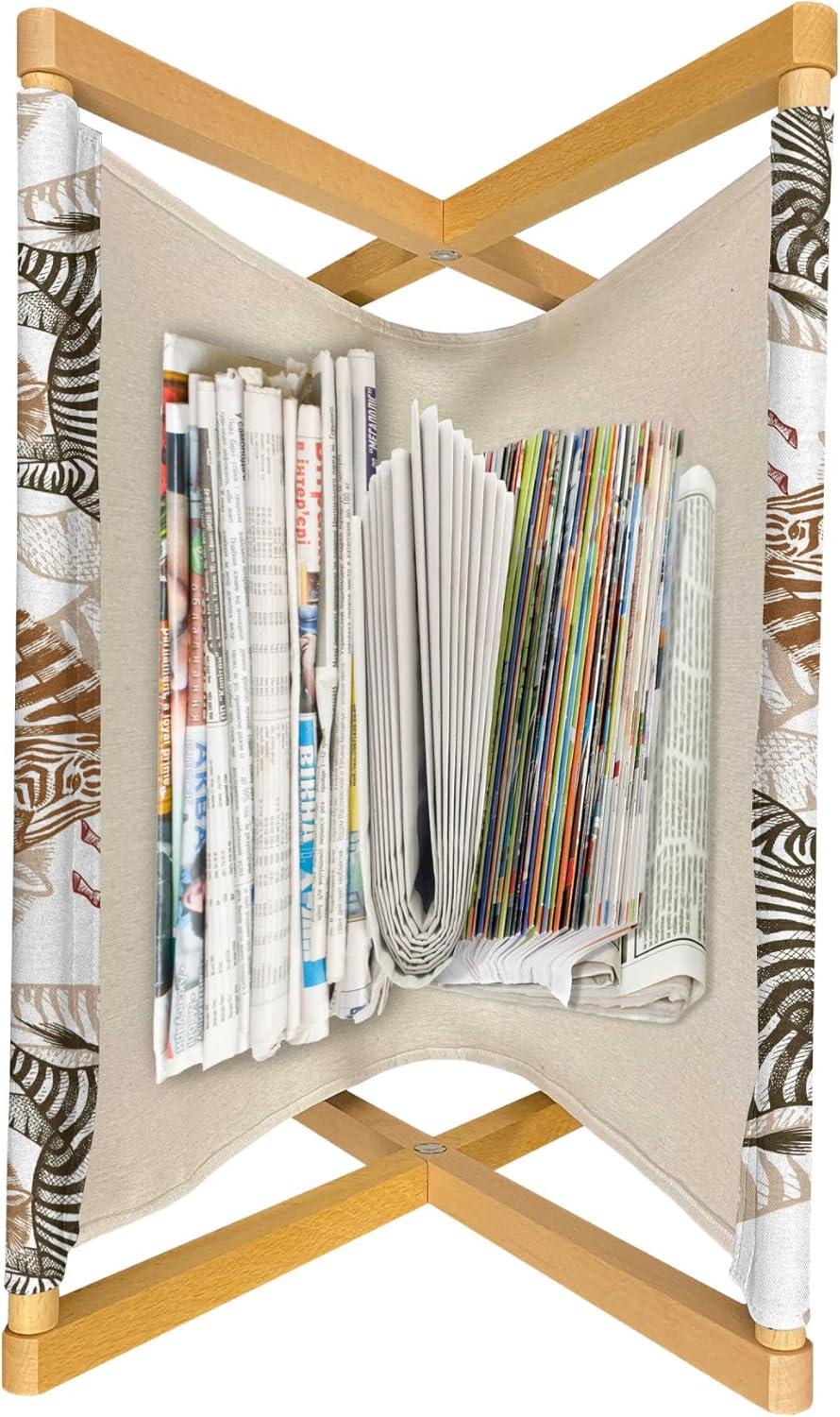imageAmbesonne Hearts Magazine and Book Holder Doodle Style Pink Love Valentines Day Themed Arrows and Wings Floor Rack Decor for Interior of Home amp Office 22 x 19 Magenta and Pale PinkPale Caramel Green Brown