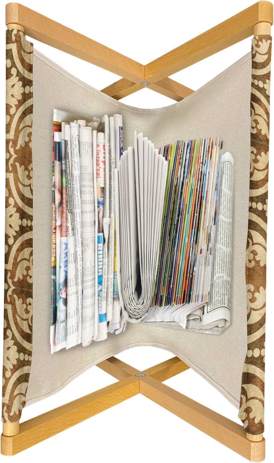 imageAmbesonne Hearts Magazine and Book Holder Doodle Style Pink Love Valentines Day Themed Arrows and Wings Floor Rack Decor for Interior of Home amp Office 22 x 19 Magenta and Pale PinkCaramel and Beige