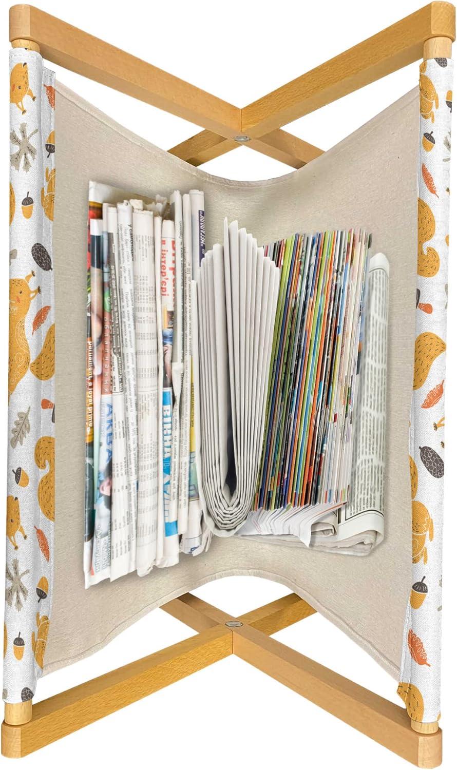imageAmbesonne Hearts Magazine and Book Holder Doodle Style Pink Love Valentines Day Themed Arrows and Wings Floor Rack Decor for Interior of Home amp Office 22 x 19 Magenta and Pale PinkOrange Pale Orange Taupe