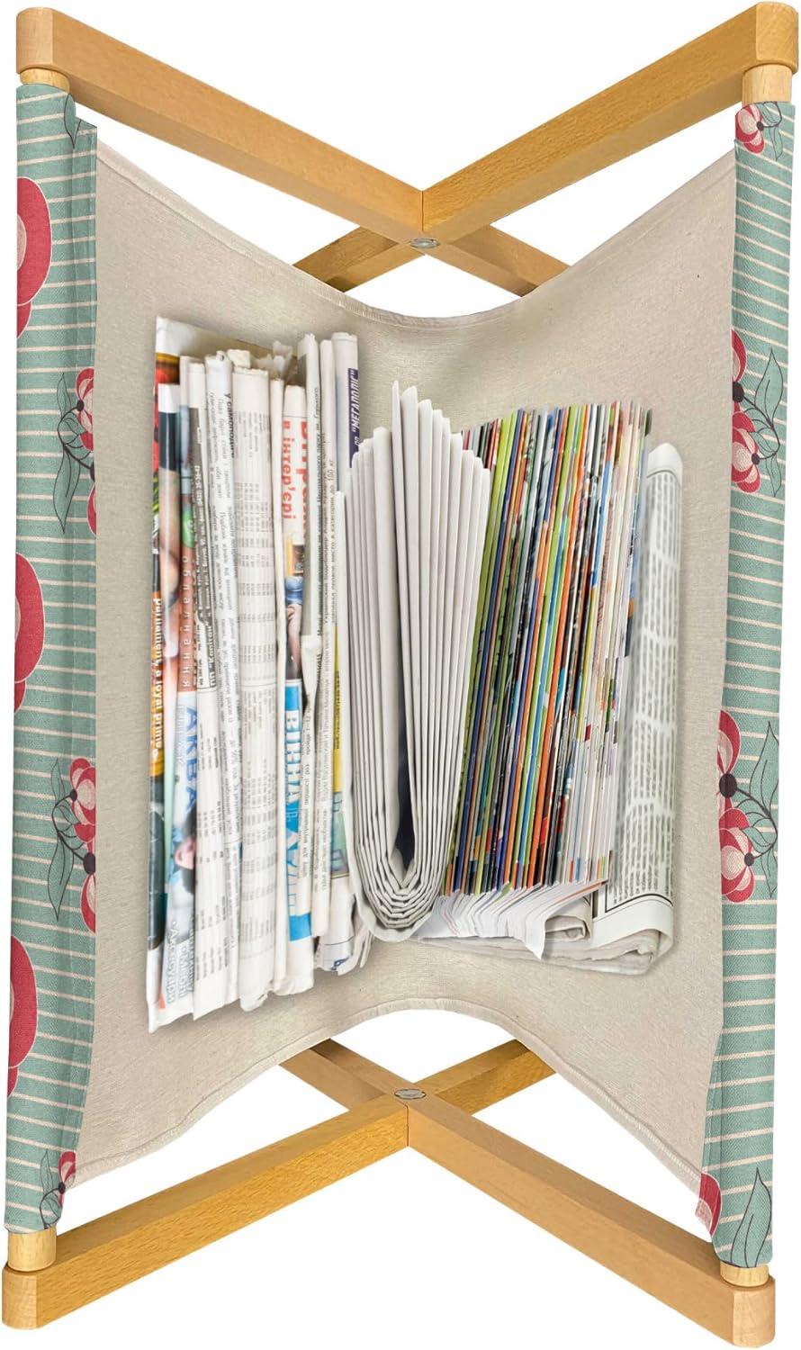 imageAmbesonne Love Magazine and Book Holder Valentines Day Themed Pattern with Hearts on Curvilinear Stripes Floor Rack Decor for Interior of Home amp Office 22 x 19 Grey Pale Fuchsia WhiteDark Coral Pale Teal