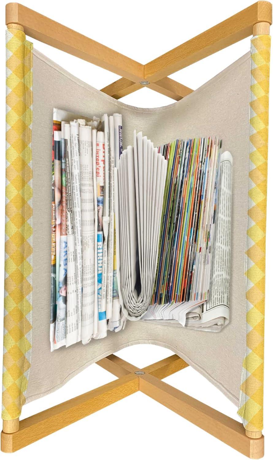 imageAmbesonne Love Magazine and Book Holder Valentines Day Themed Pattern with Hearts on Curvilinear Stripes Floor Rack Decor for Interior of Home amp Office 22 x 19 Grey Pale Fuchsia WhiteMustard Dark Peach