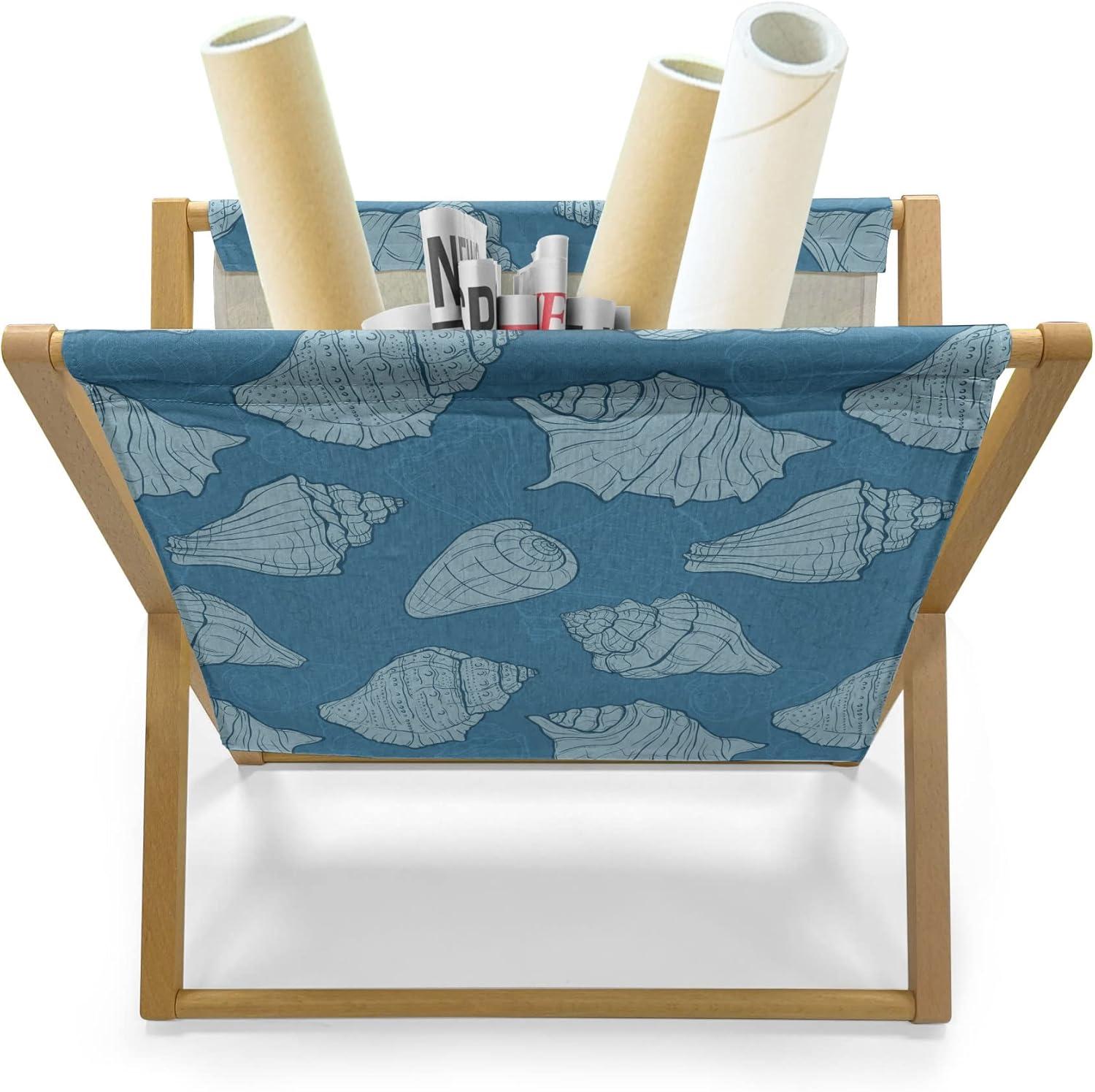 imageAmbesonne Love Magazine and Book Holder Valentines Day Themed Pattern with Hearts on Curvilinear Stripes Floor Rack Decor for Interior of Home amp Office 22 x 19 Grey Pale Fuchsia WhiteDark Turquoise Pale Blue