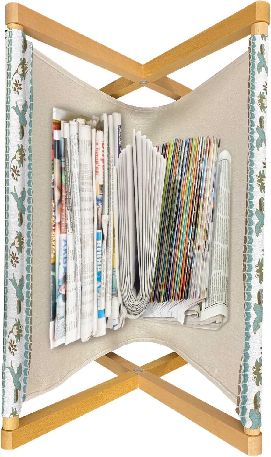 imageAmbesonne Love Magazine and Book Holder Valentines Day Themed Pattern with Hearts on Curvilinear Stripes Floor Rack Decor for Interior of Home amp Office 22 x 19 Grey Pale Fuchsia WhitePale Teal and Multicolor