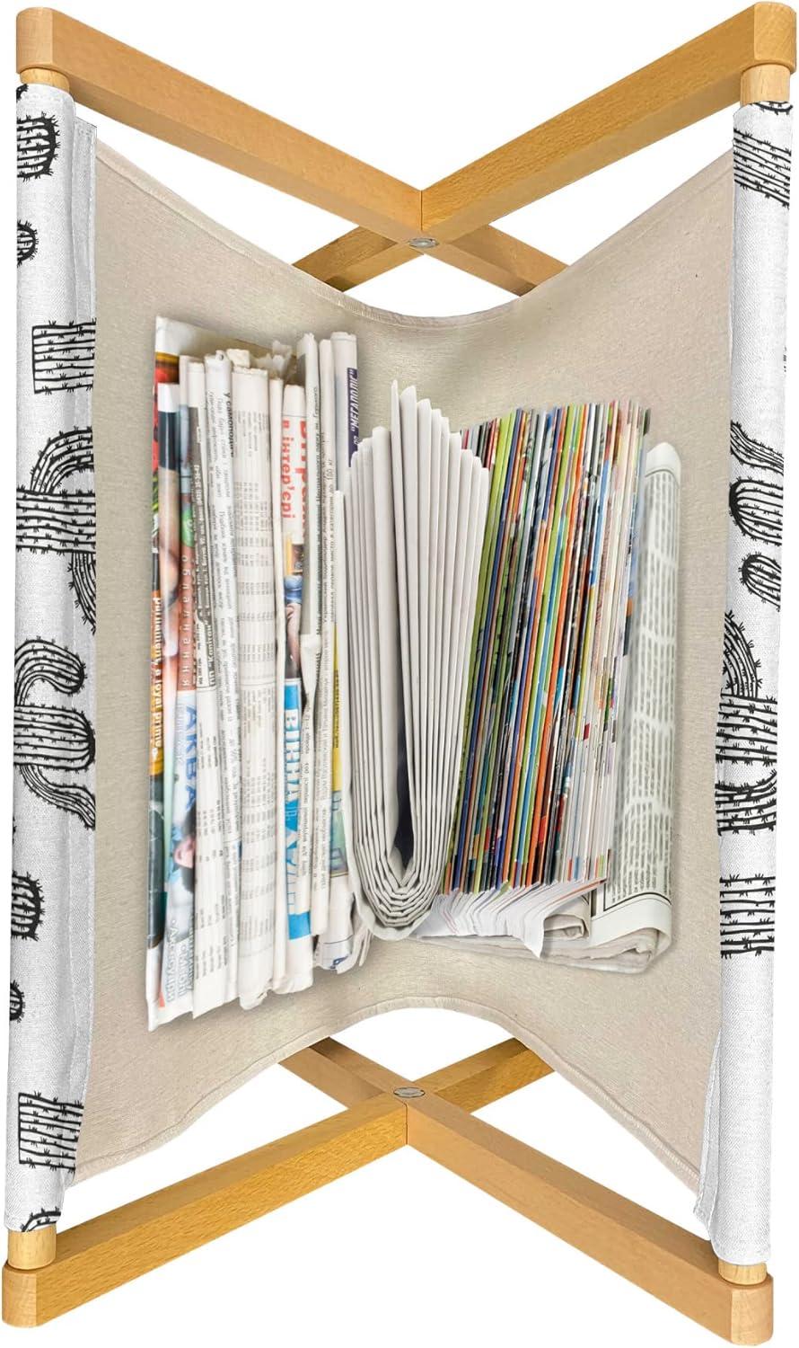 imageAmbesonne Love Magazine and Book Holder Valentines Day Themed Pattern with Hearts on Curvilinear Stripes Floor Rack Decor for Interior of Home amp Office 22 x 19 Grey Pale Fuchsia WhiteBlack and White