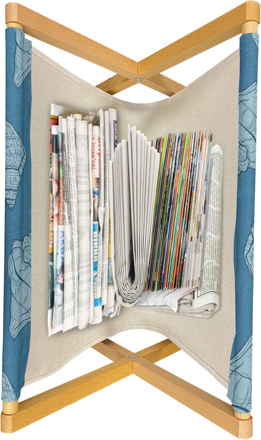 imageAmbesonne Love Magazine and Book Holder Valentines Day Themed Pattern with Hearts on Curvilinear Stripes Floor Rack Decor for Interior of Home amp Office 22 x 19 Grey Pale Fuchsia WhiteDark Turquoise Pale Blue