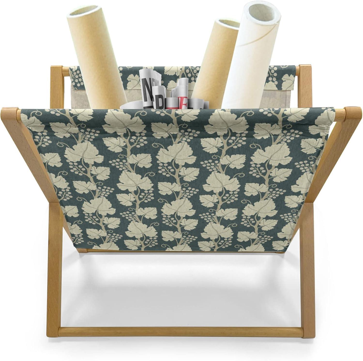 imageAmbesonne Mauve Magazine and Book Holder Big Fresh Flower Floret Buds Bouquet Motif Valentine Romance Blossoms Design Print Floor Rack Decor for Interior of Home amp Office 22 x 19 Yellow VioletGreen Beige