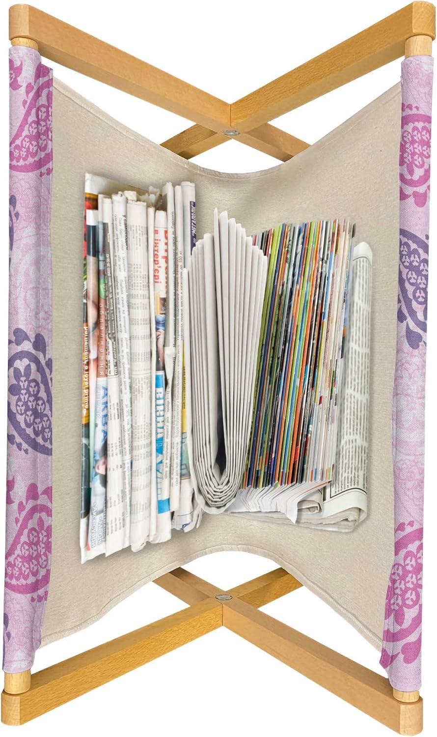 imageAmbesonne Mauve Magazine and Book Holder Big Fresh Flower Floret Buds Bouquet Motif Valentine Romance Blossoms Design Print Floor Rack Decor for Interior of Home amp Office 22 x 19 Yellow VioletFuchsia Lilac