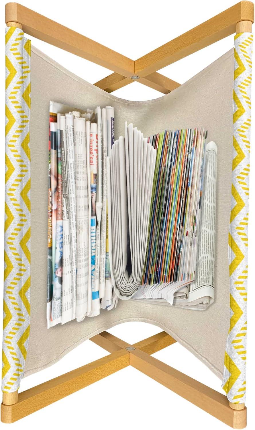 imageAmbesonne Mauve Magazine and Book Holder Big Fresh Flower Floret Buds Bouquet Motif Valentine Romance Blossoms Design Print Floor Rack Decor for Interior of Home amp Office 22 x 19 Yellow VioletWhite and Yellow
